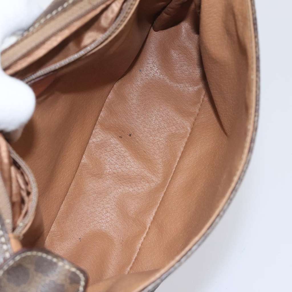 Celine Macadam Shoulder Bag Brown Canvas Very good condition - Box View