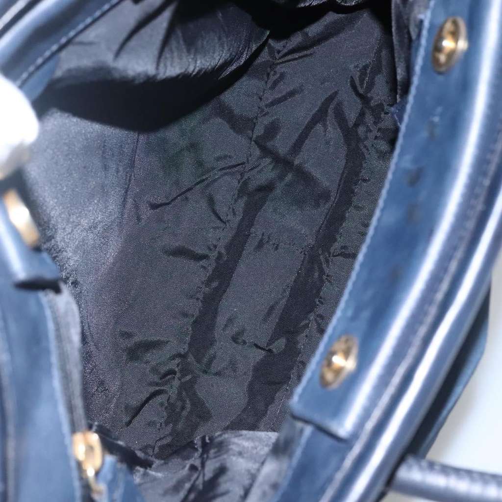 Celine Circle Logo Handbag Navy Very good condition - Box View