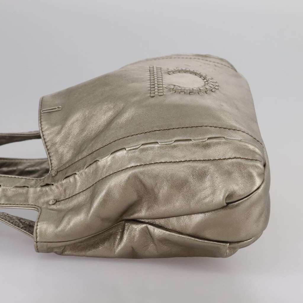 Salvatore Ferragamo Gancini handbag Gold Leather Very good condition - Inside View