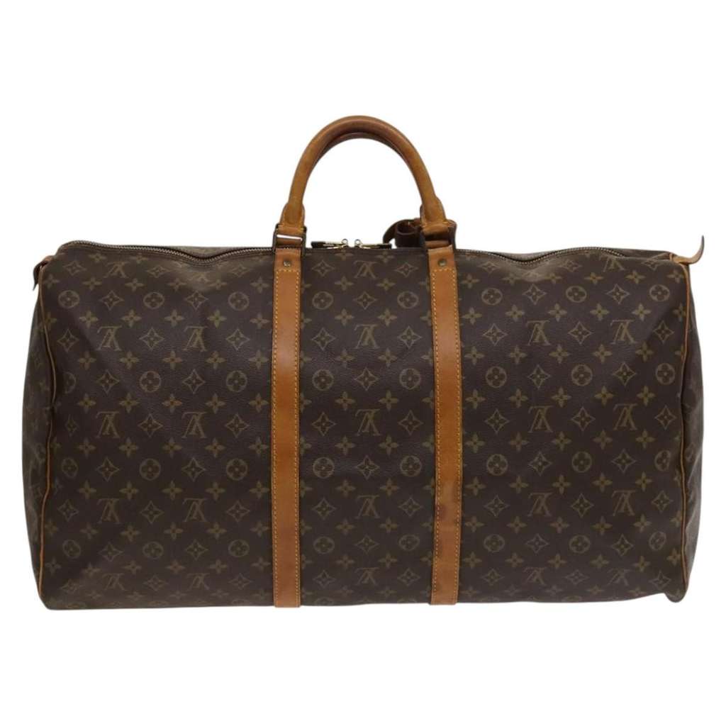 Louis Vuitton Keepall Bag Brown Canvas Good condition - Back View