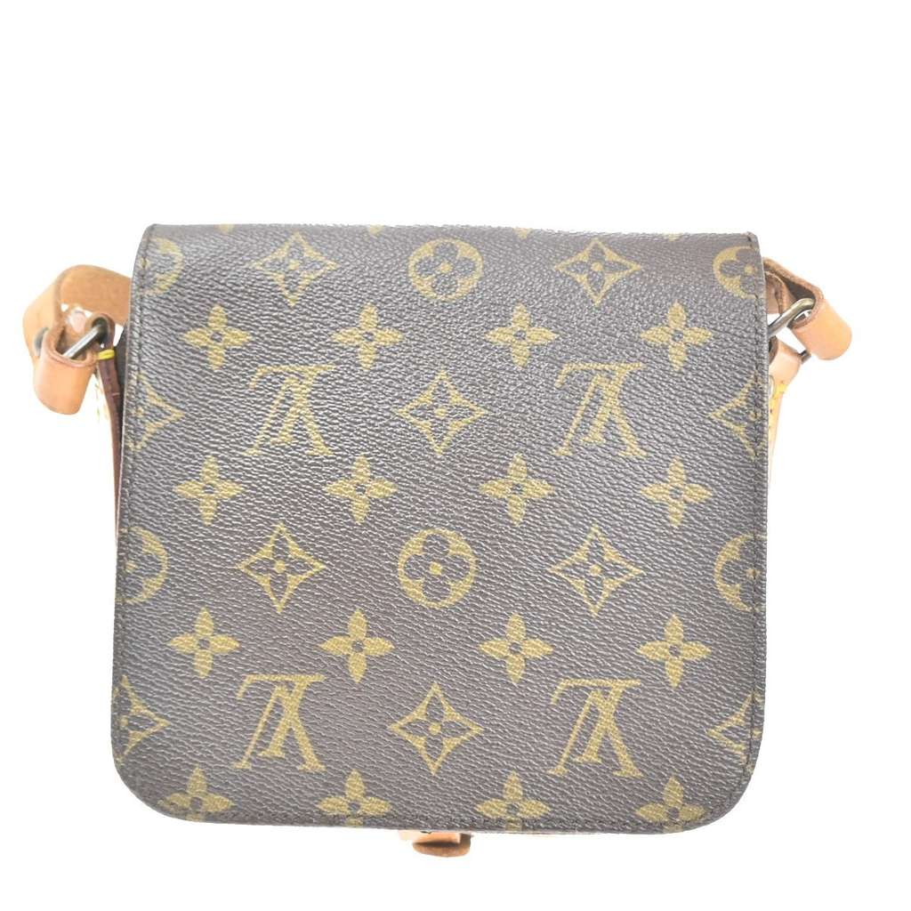 Louis Vuitton Cartouchiere Handbag Brown Canvas Good condition - Back View
