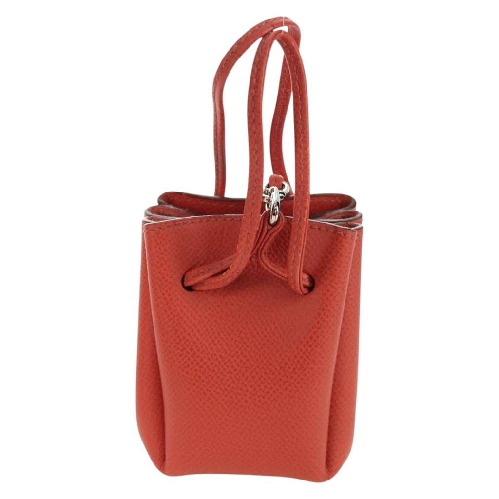 Hermès Vespa Pouch Red Leather Never worn - Back View