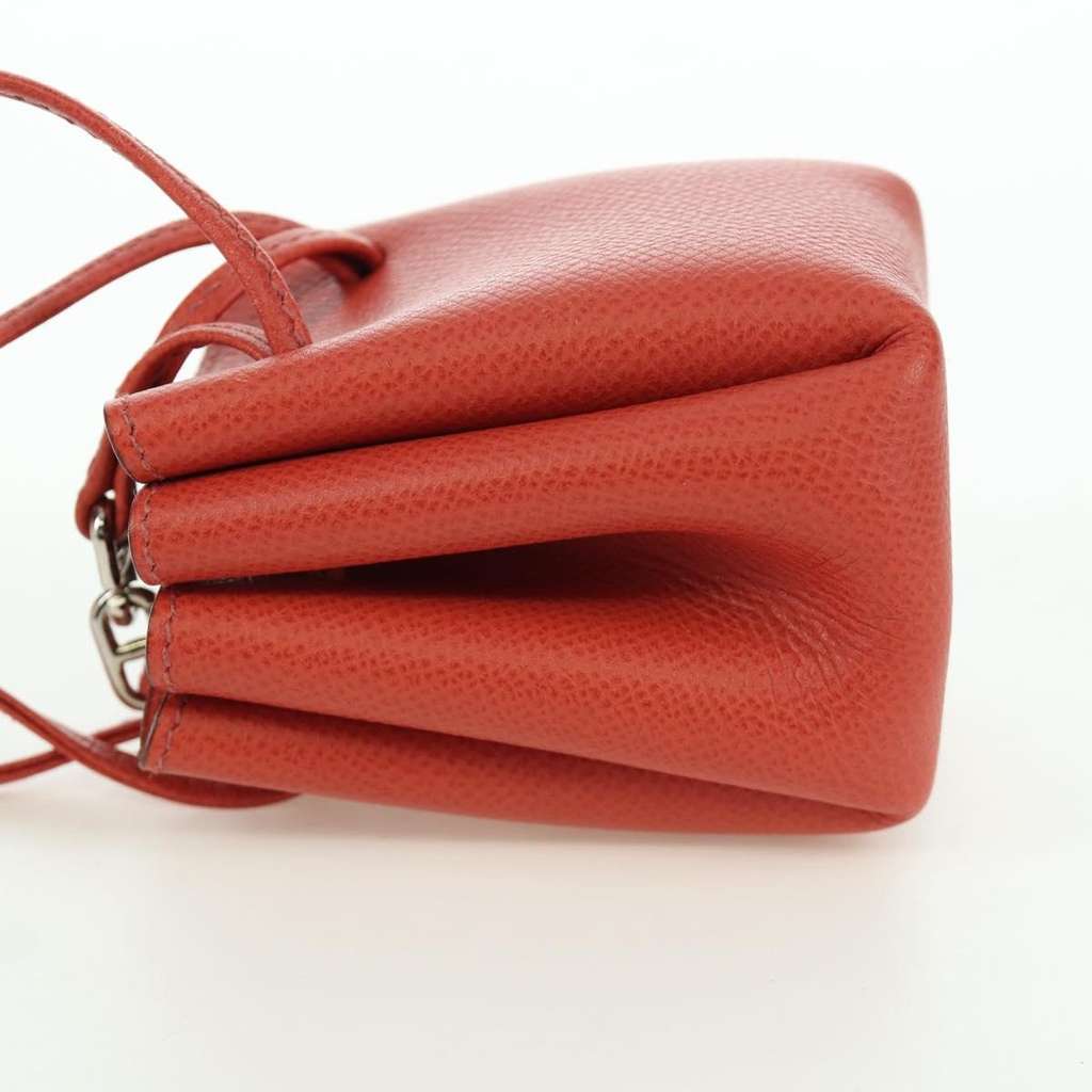 Hermès Vespa Pouch Red Leather Never worn - Inside View