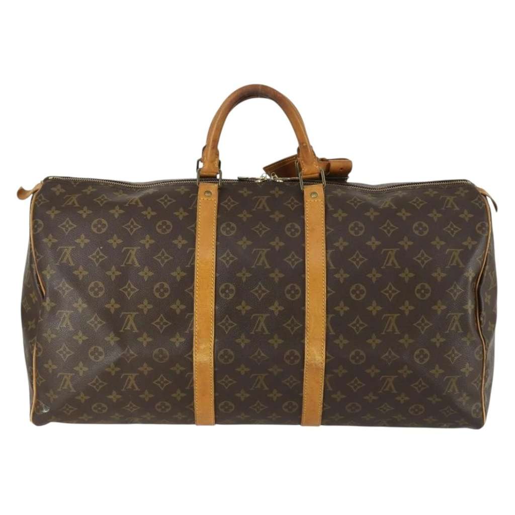 Louis Vuitton Keepall Bag Brown Canvas Good condition - Back View