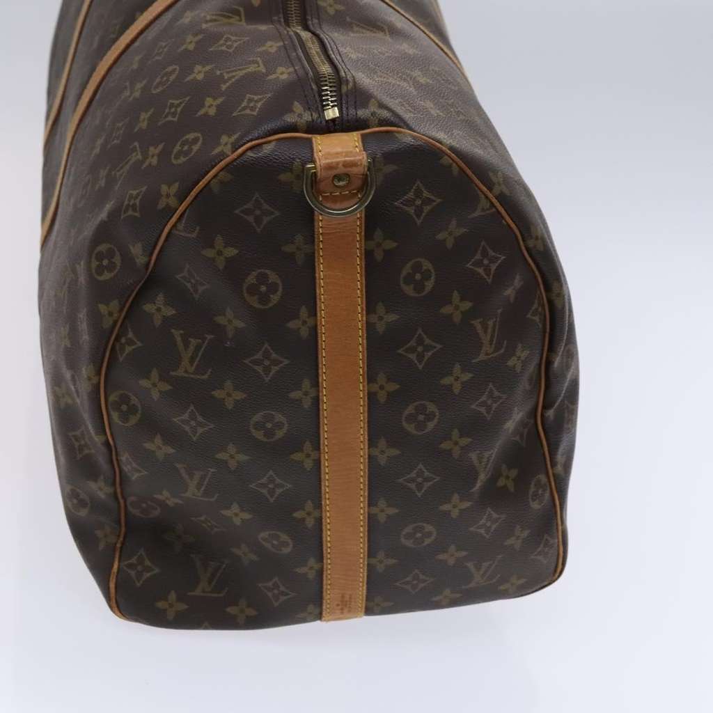 Louis Vuitton Keepall Bandouliere Bag Brown Canvas Good condition - Model View