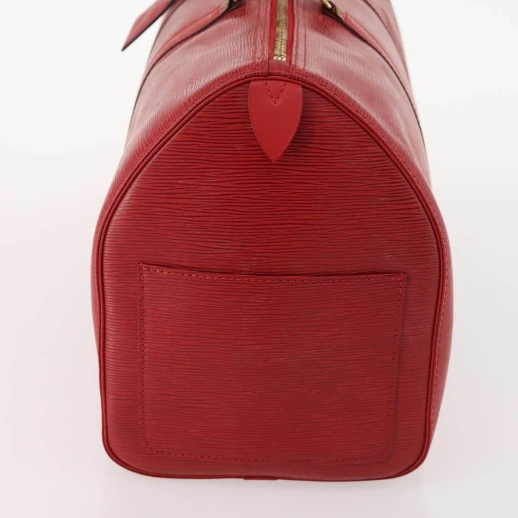 Louis Vuitton Keepall Bag Red Leather Good condition - Inside View