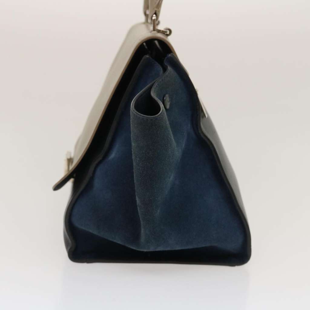 Celine Bicolor Trapeze Bag Navy Leather Very good condition - Inside View
