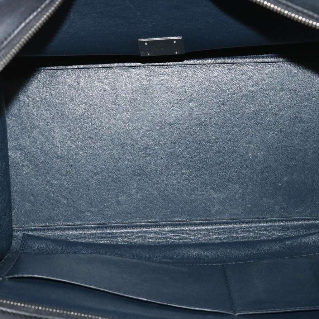 Celine Bicolor Trapeze Bag Navy Leather Very good condition - Box View