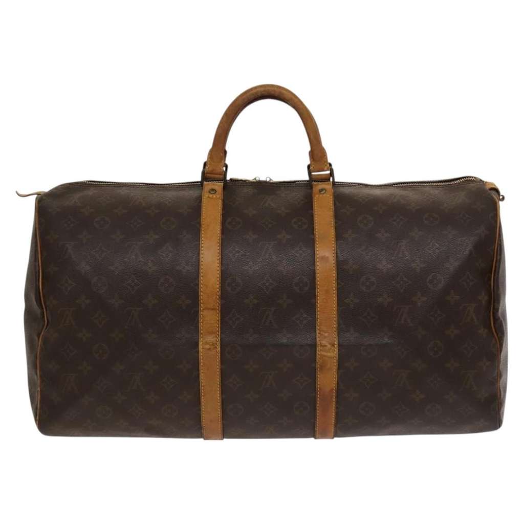 Louis Vuitton Keepall Bag Brown Canvas Good condition - Back View