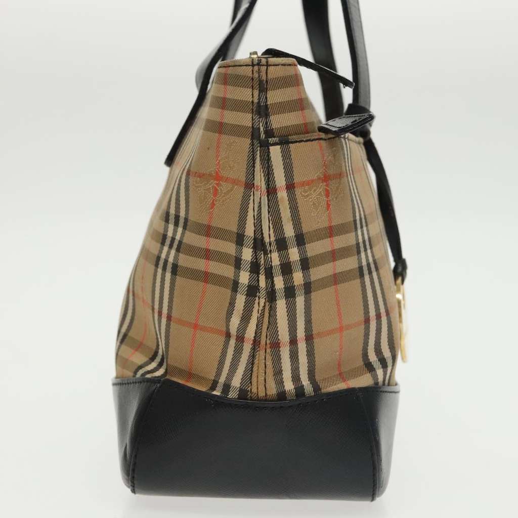 Burberry Nova Check Handbag Beige Canvas Good condition - Model View