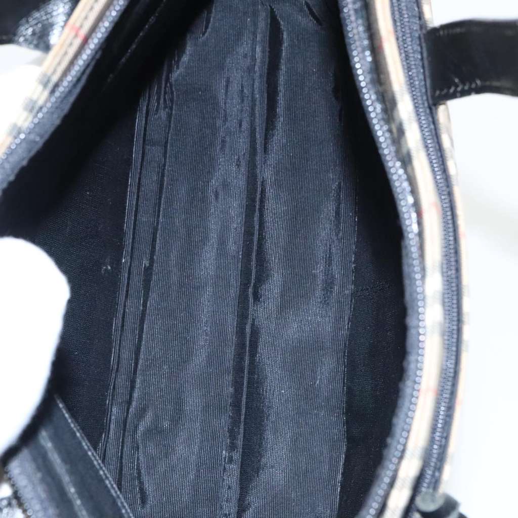 Burberry Nova Check Handbag Beige Canvas Good condition - Box View