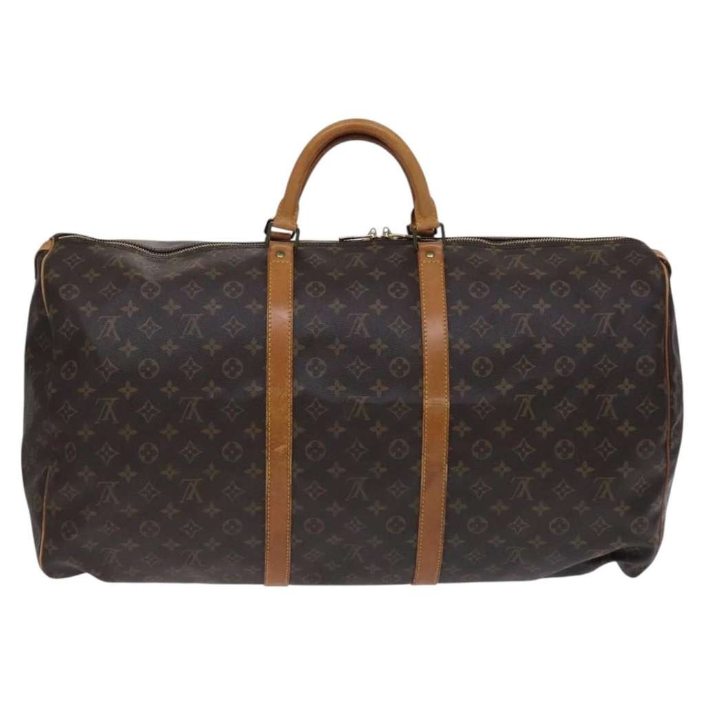 Louis Vuitton Keepall Bag Brown Canvas Good condition - Back View