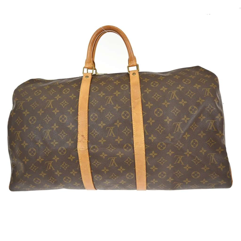 Louis Vuitton Keepall Bag Brown Canvas Very good condition - Back View