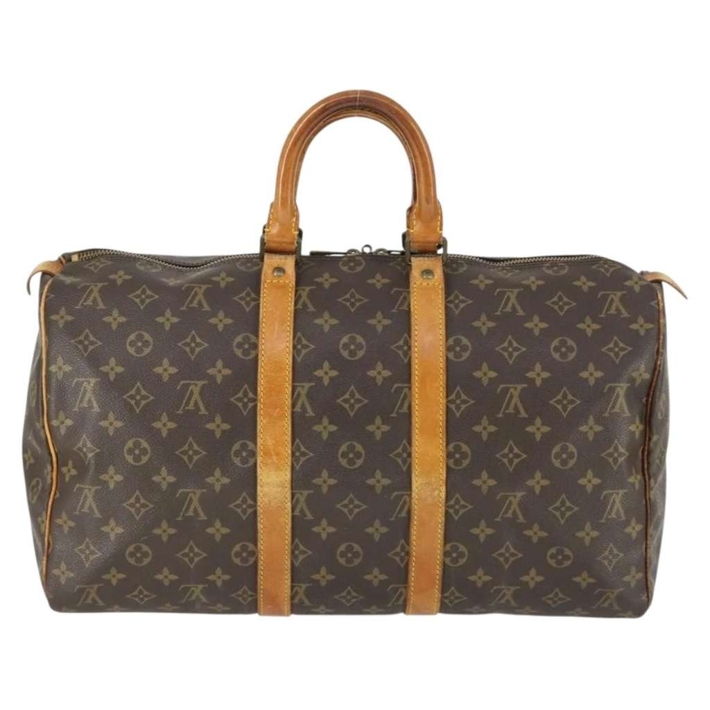 Louis Vuitton Keepall Bag Brown Canvas Good condition - Back View