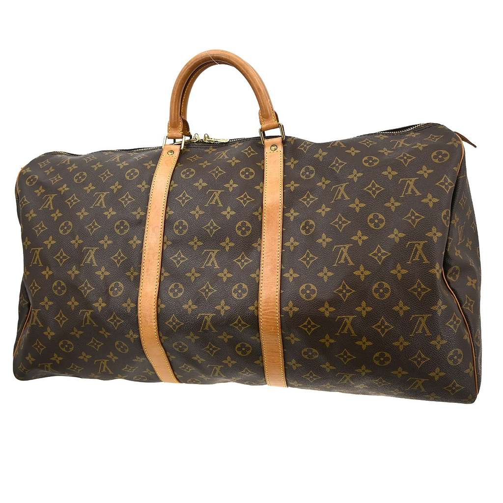 Louis Vuitton Keepall Bag Brown Canvas Very good condition - Back View
