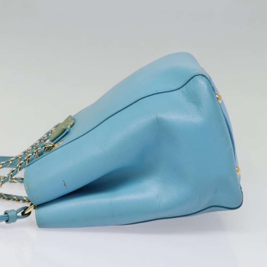 Salvatore Ferragamo Vara Handbag Blue Leather Very good condition - Inside View