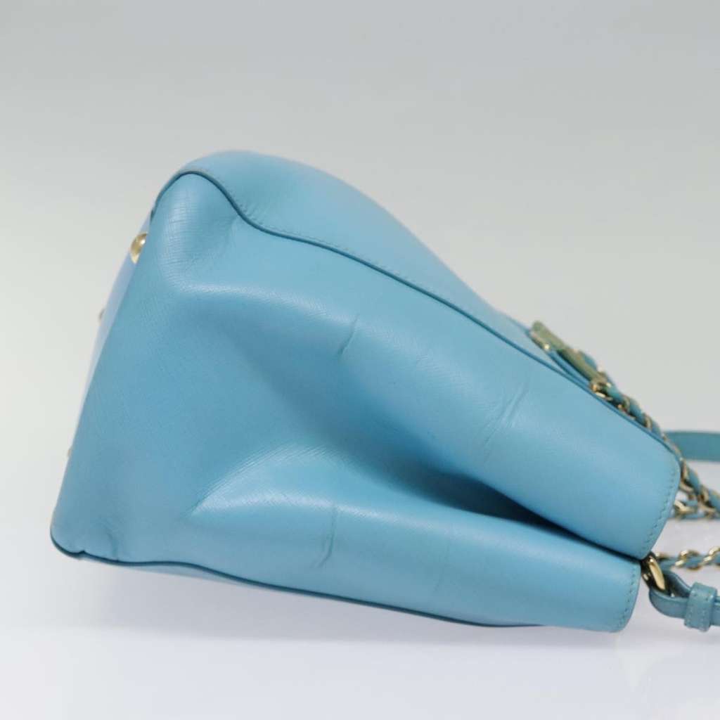 Salvatore Ferragamo Vara Handbag Blue Leather Very good condition - Model View