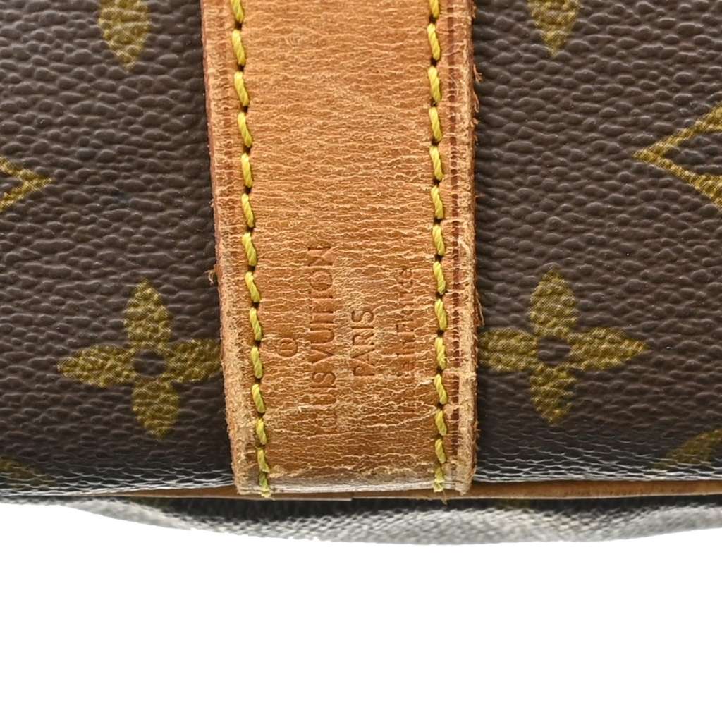Louis Vuitton Keepall Bandouliere Bag Brown Canvas Good condition - Model View