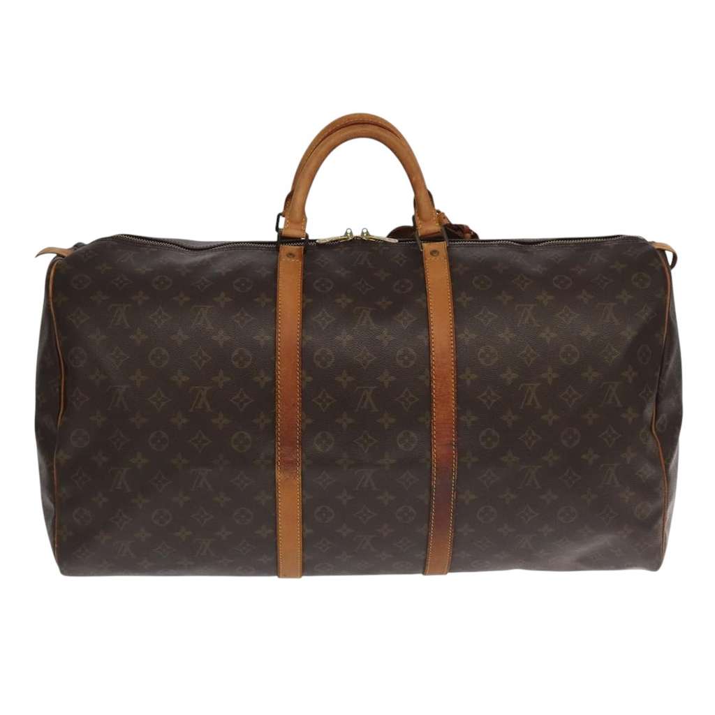Louis Vuitton Keepall Bag Brown Canvas Good condition - Back View