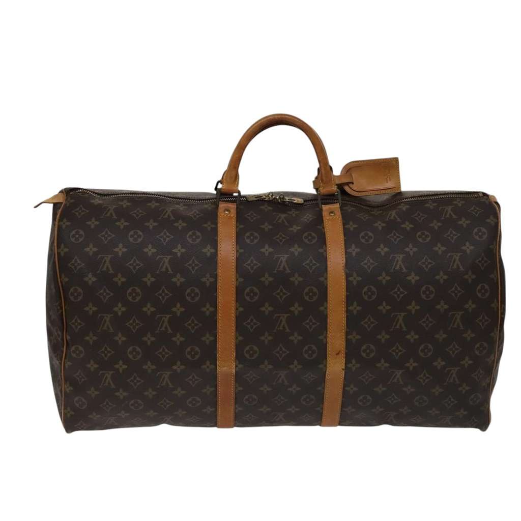Louis Vuitton Keepall Bag Brown Canvas Good condition - Back View