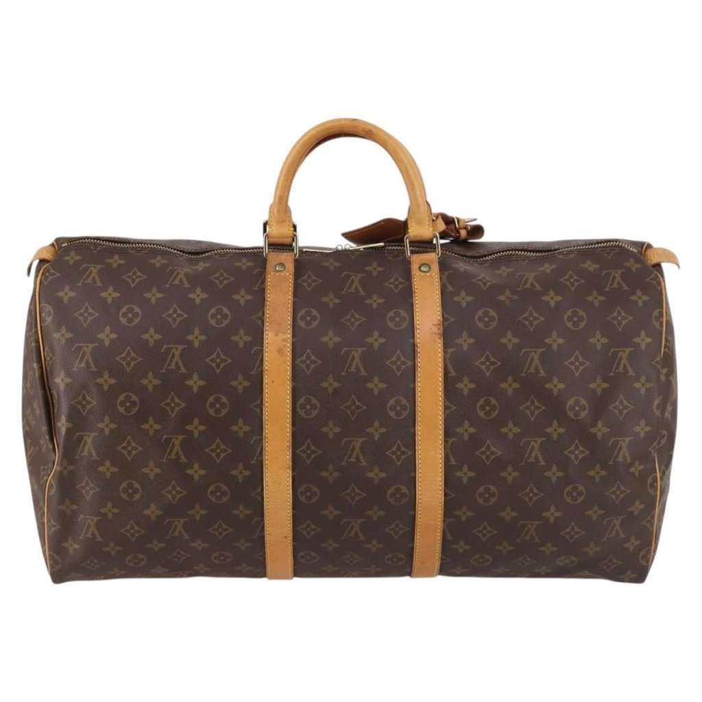 Louis Vuitton Keepall Bag Brown Canvas Very good condition - Back View
