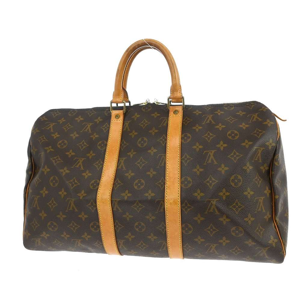 Louis Vuitton Keepall Bag Brown Canvas Good condition - Back View