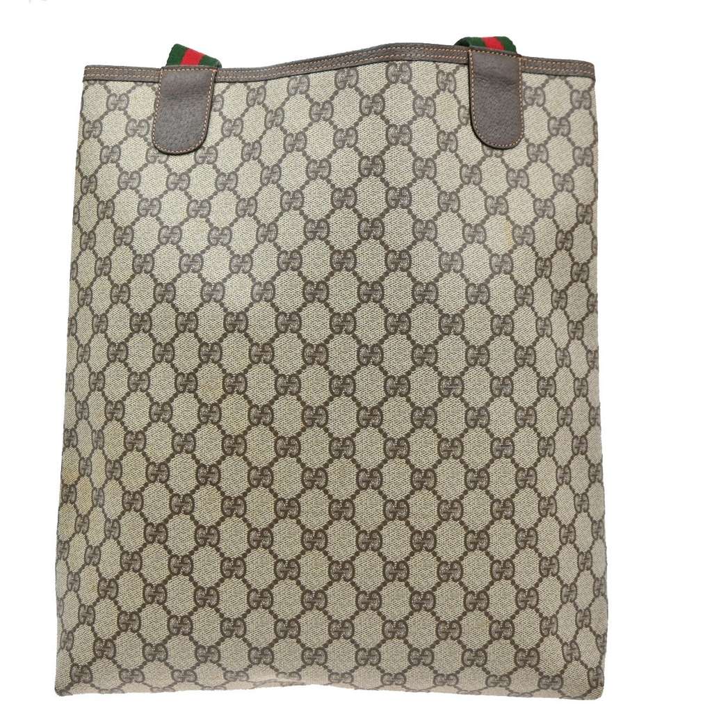 Gucci Vintage Web Strap Tote Beige Very good condition - Back View