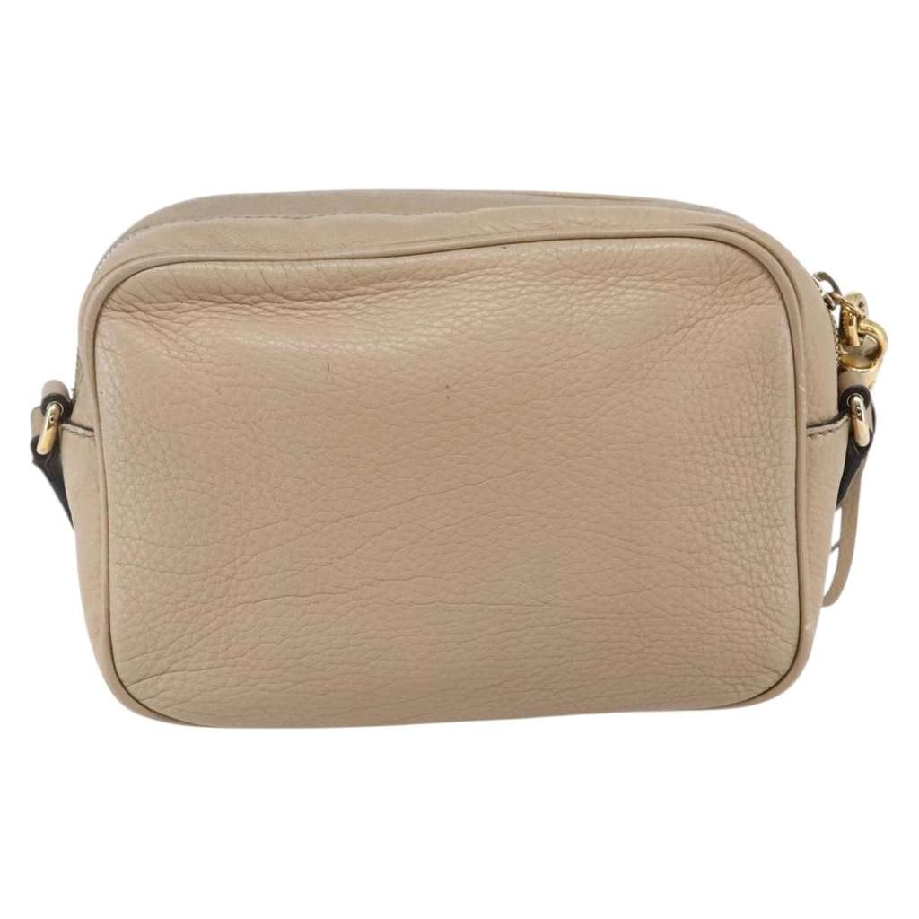 Gucci Soho Disco Crossbody Bag Beige Leather Good condition - Back View
