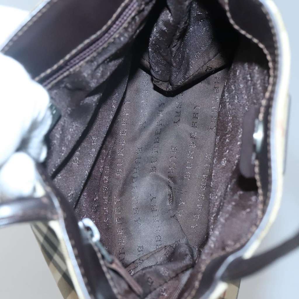 Burberry Nova Check Handbag Beige Canvas Very good condition - Box View