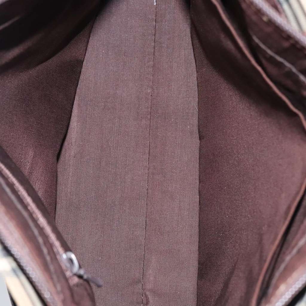 Burberry Nova Check Handbag Beige Canvas Good condition - Box View