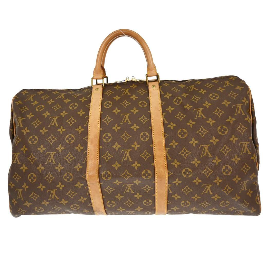 Louis Vuitton Keepall Bag Brown Canvas Good condition - Back View