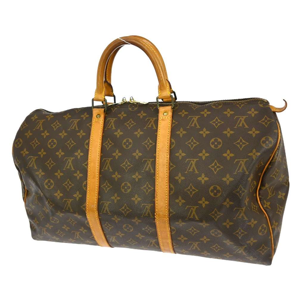 Louis Vuitton Keepall Bag Brown Canvas Good condition - Back View