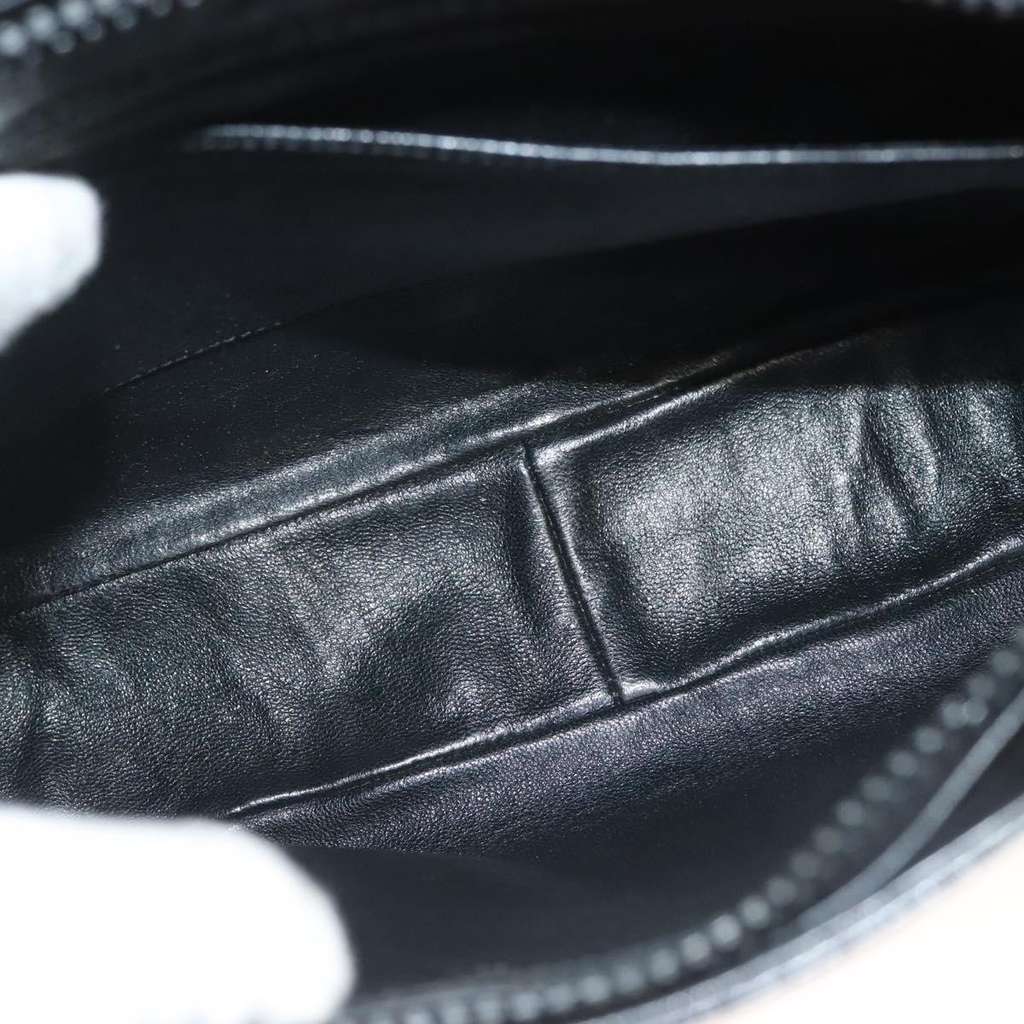 Gucci Vintage Shoulder Bag Black Leather Very good condition - Box View