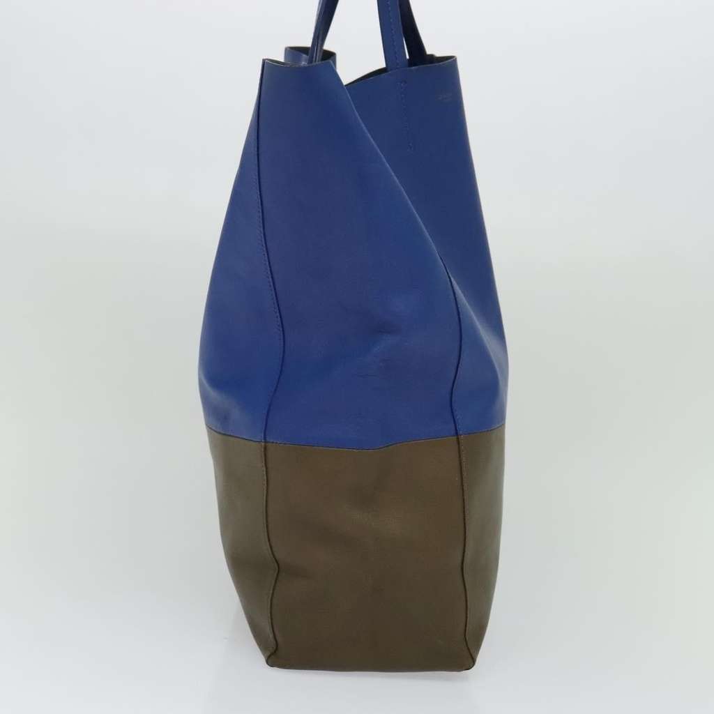 Celine Vertical Cabas Tote Blue Leather Very good condition - Inside View