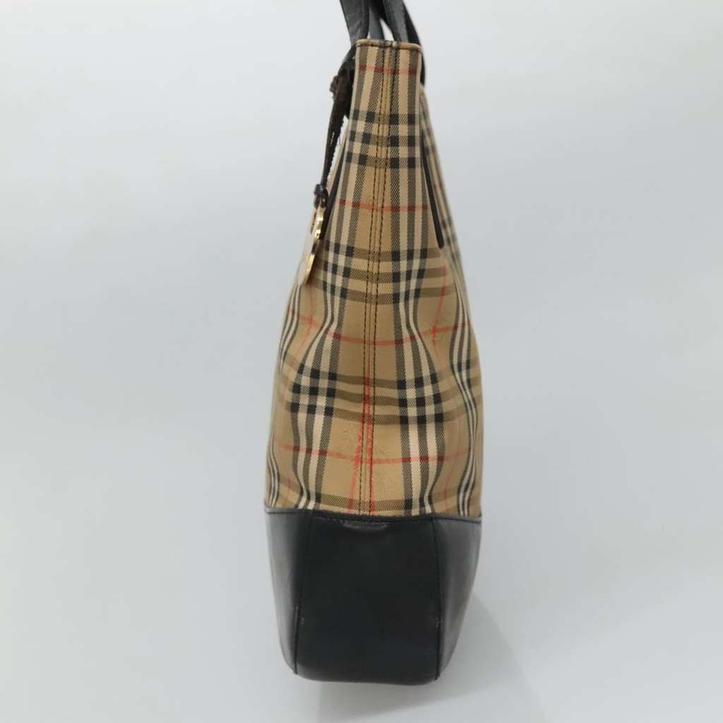 Burberry Nova Check Tote Beige Canvas Good condition - Model View