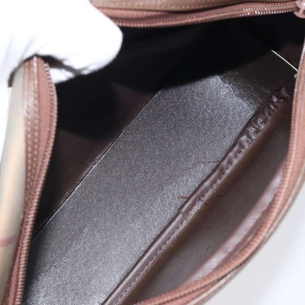 Burberry Nova check Shoulder bag Beige Canvas Good condition - Box View