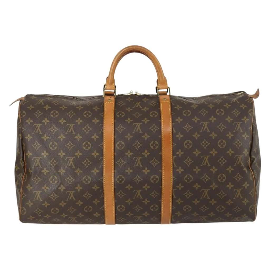 Louis Vuitton Keepall Bag Brown Canvas Very good condition - Back View