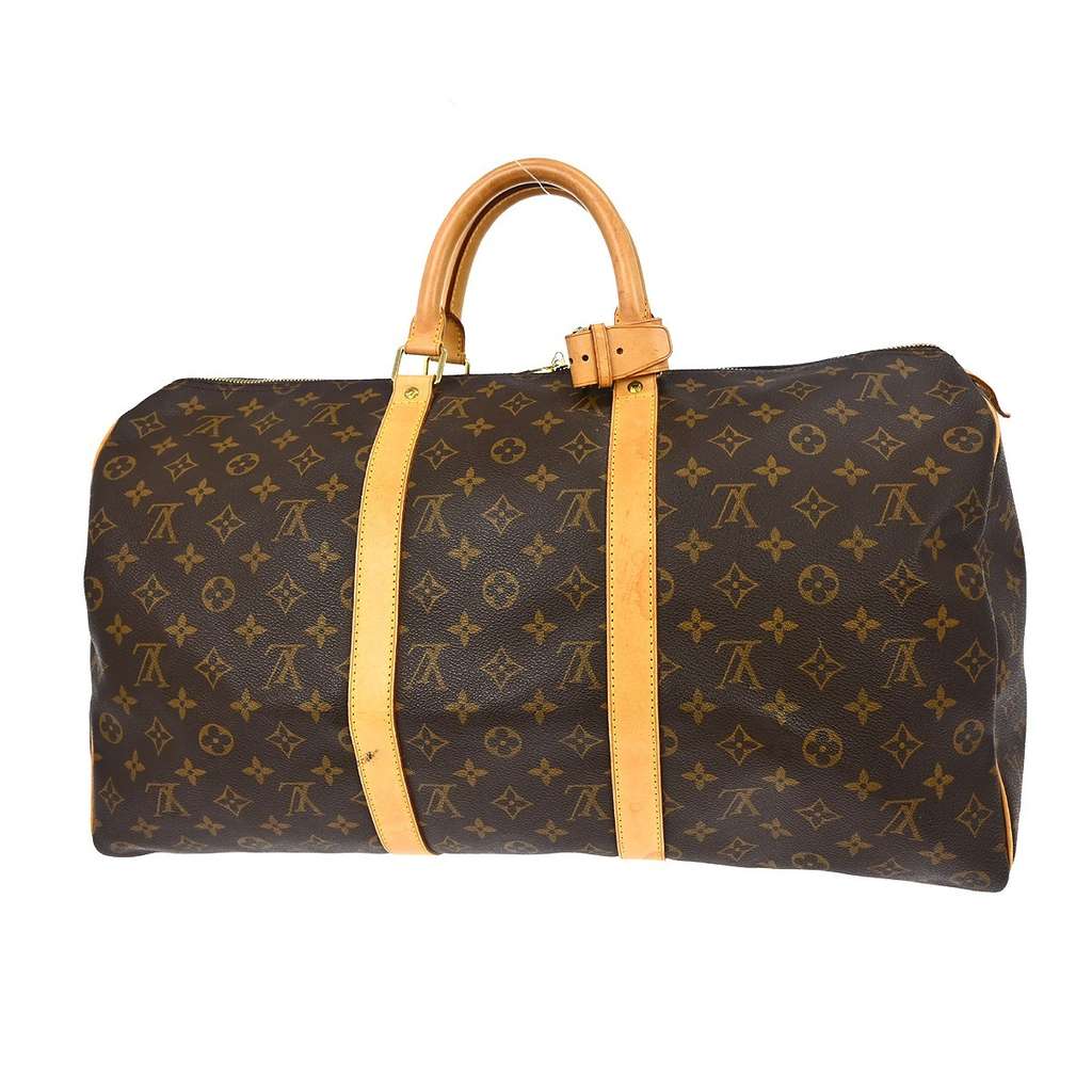 Louis Vuitton Keepall Bag Brown Canvas Very good condition - Back View