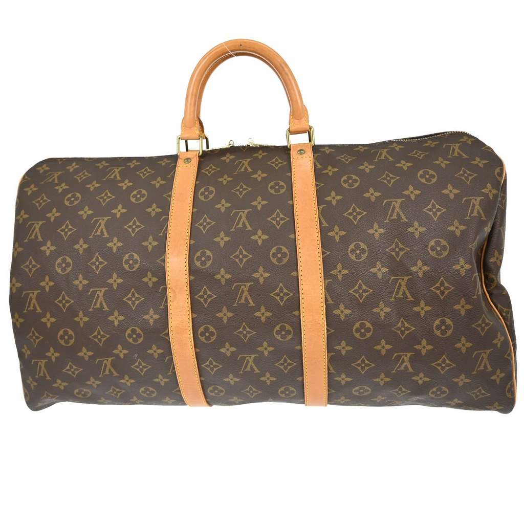 Louis Vuitton Keepall Bag Brown Canvas Very good condition - Back View