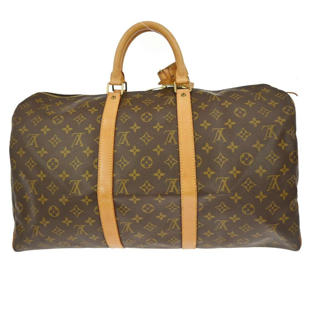 Louis Vuitton Keepall Bag Brown Canvas Very good condition - Back View