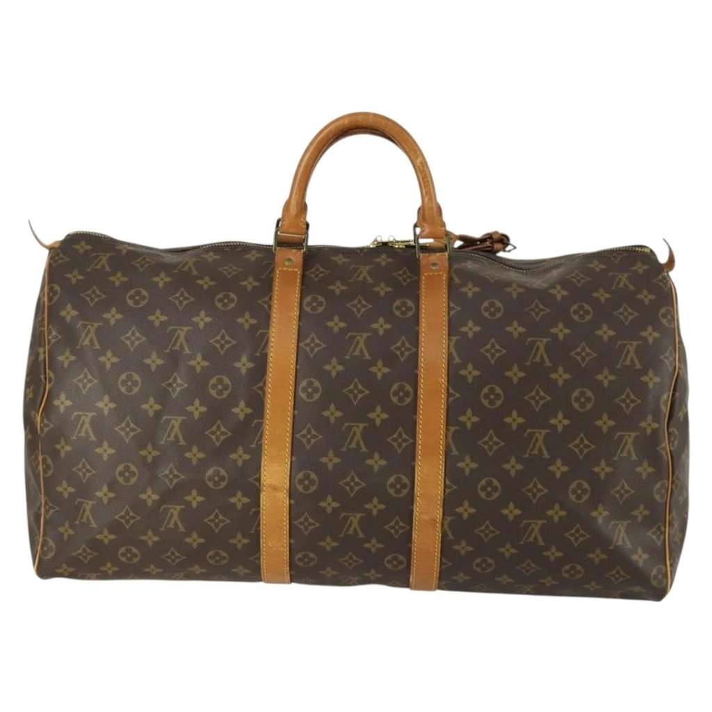 Louis Vuitton Keepall Bag Brown Canvas Good condition - Back View