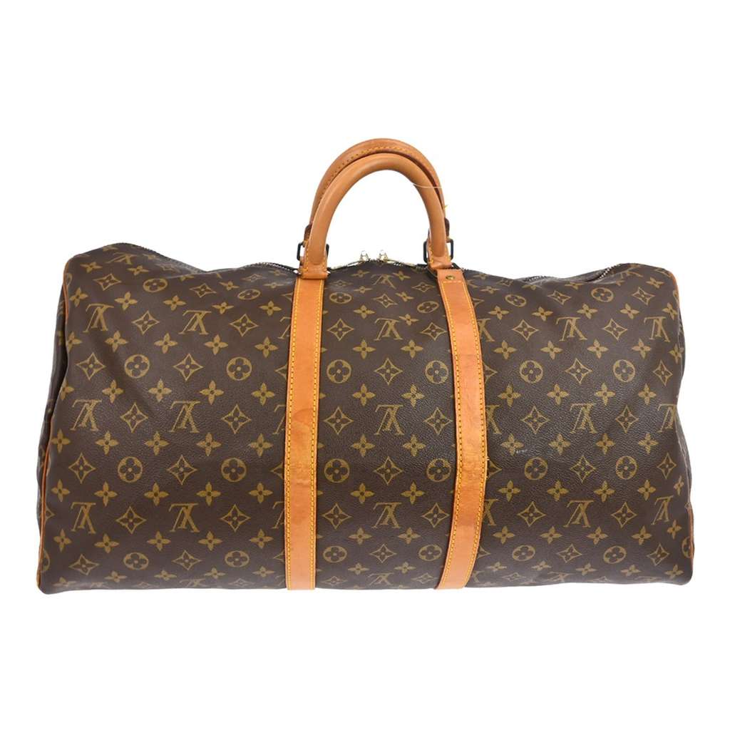Louis Vuitton Keepall Bag Brown Canvas Good condition - Back View