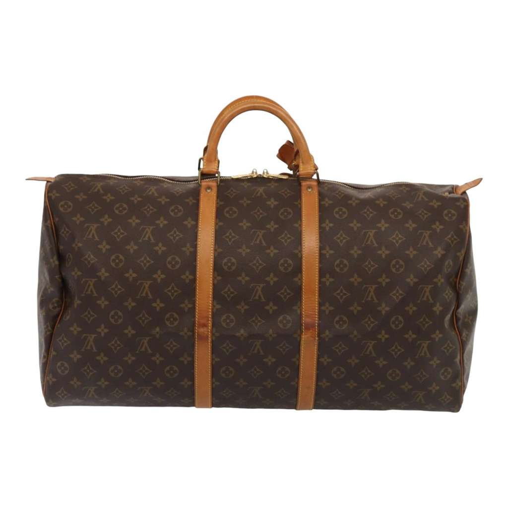 Louis Vuitton Keepall Bag Brown Canvas Good condition - Back View