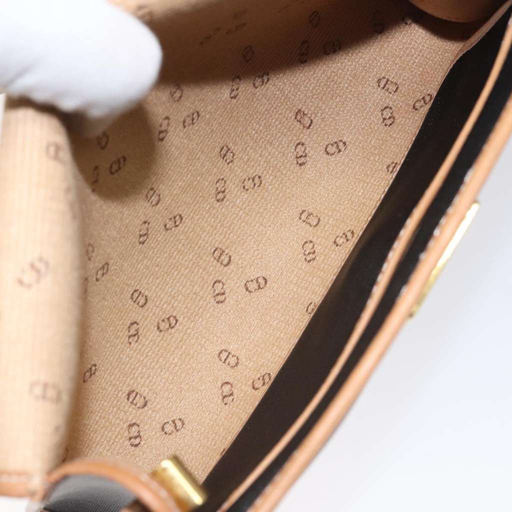 Christian Dior Vintage CD Flap Shoulder Bag Black Very good condition - Box View