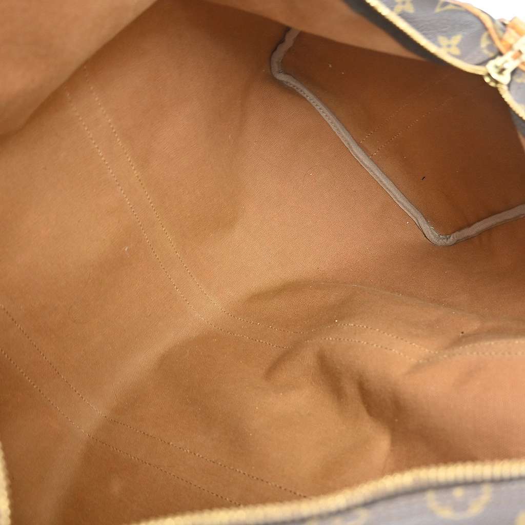 Louis Vuitton Keepall Bandouliere Bag Brown Canvas Good condition - Inside View