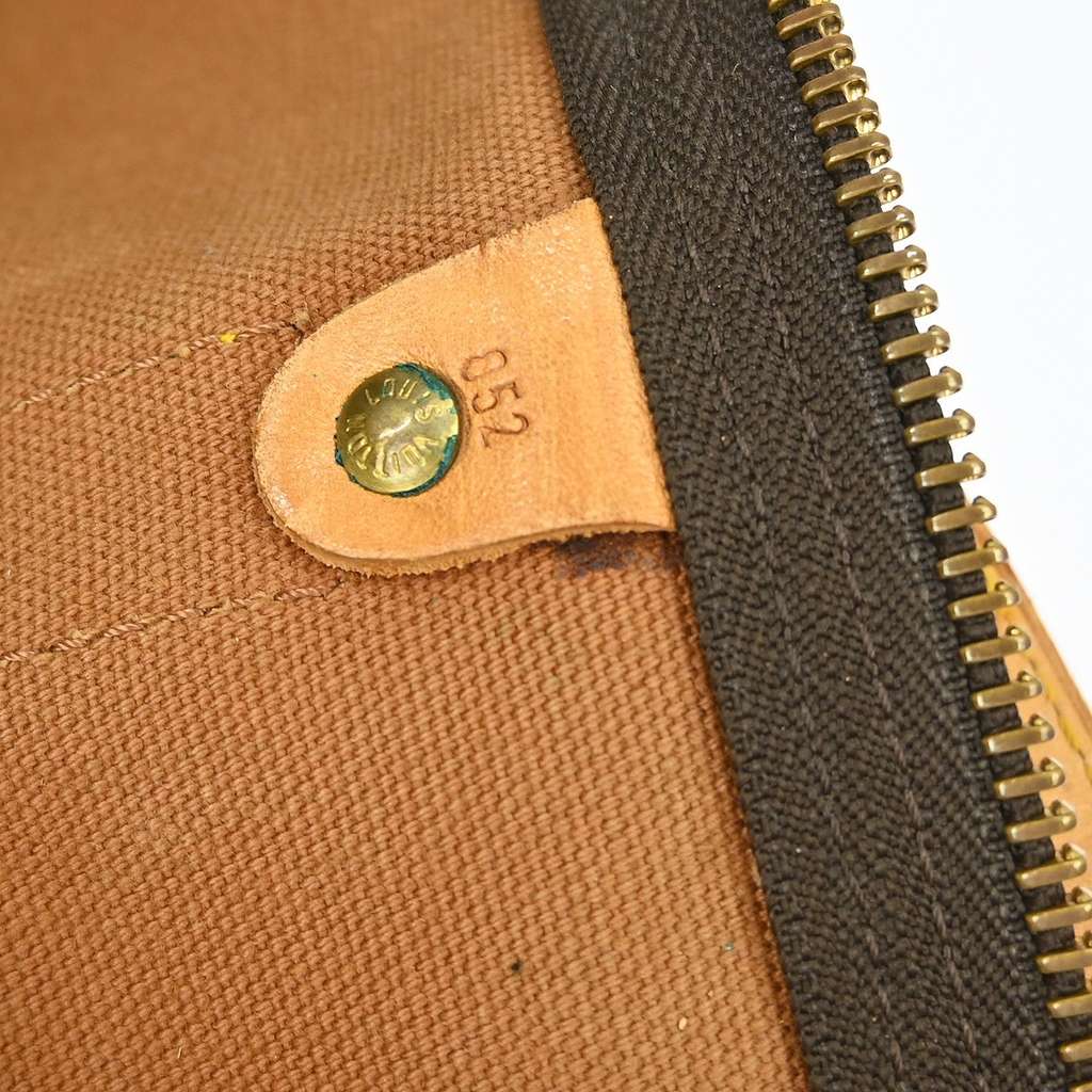 Louis Vuitton Keepall Bandouliere Bag Brown Canvas Good condition - Box View