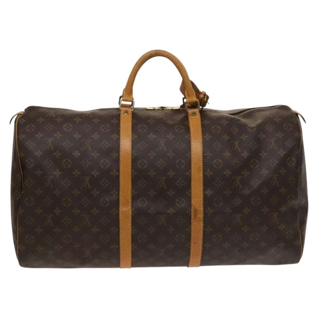Louis Vuitton Keepall Bag Brown Canvas Good condition - Back View