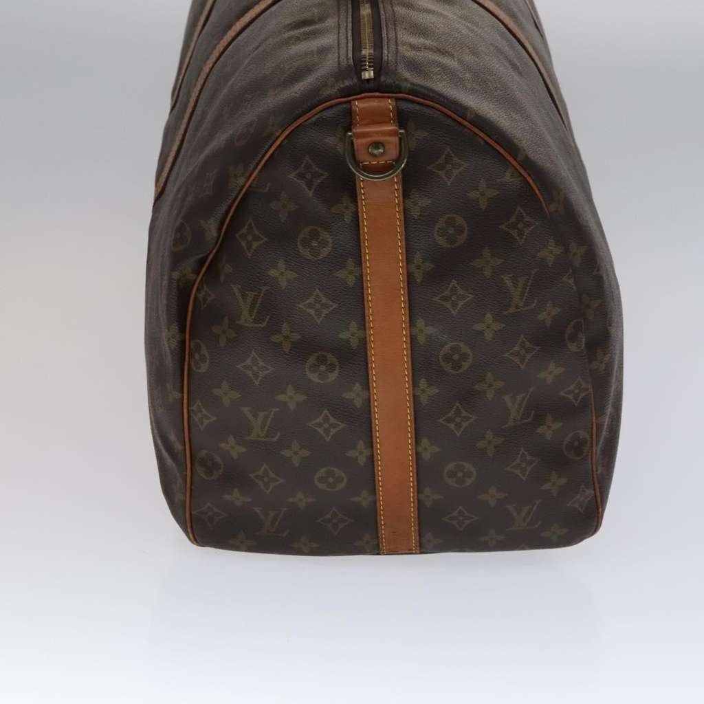 Louis Vuitton Keepall Bandouliere Bag Brown Canvas Good condition - Model View