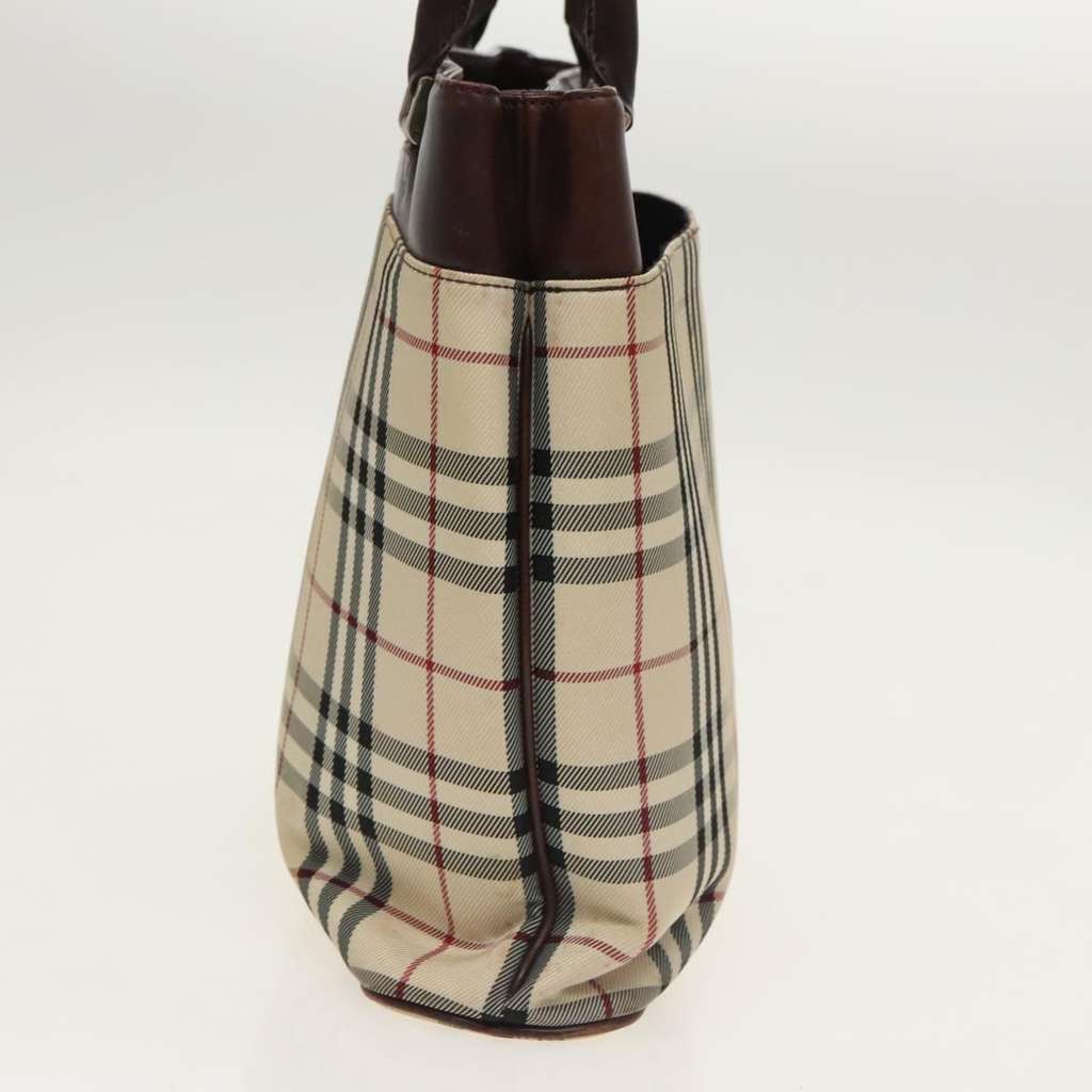 Burberry Nova Check Tote Beige Canvas Good condition - Model View