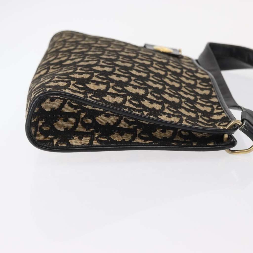 Christian Dior Vintage CD trotter Shoulder bag Black Canvas Very good condition - Inside View
